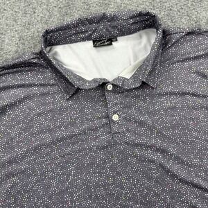 Sunday Swagger Shirt‎ 3XL Dark Gray Dot Golf Polo Short Sleeve Performance Men's